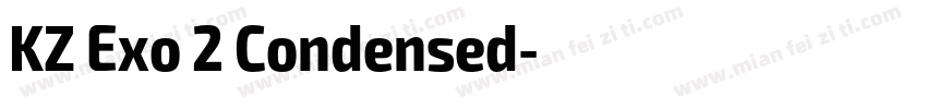 KZ Exo 2 Condensed字体转换
